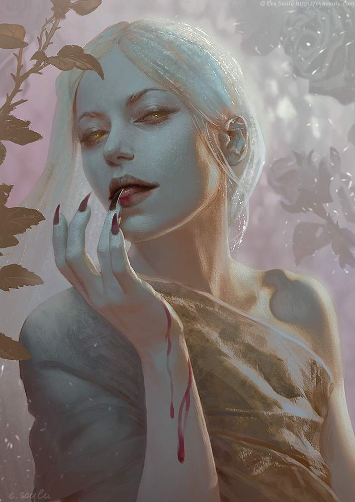 Dark petals